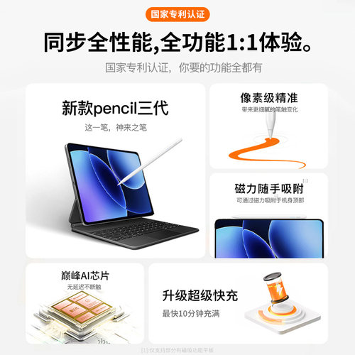 适用小米Pad8/8Pro焦点触控笔7SPro电容笔7/7pro平板电脑6spro触屏笔6红米redmipad2/SE手写Pencil二代5平替K - 图0