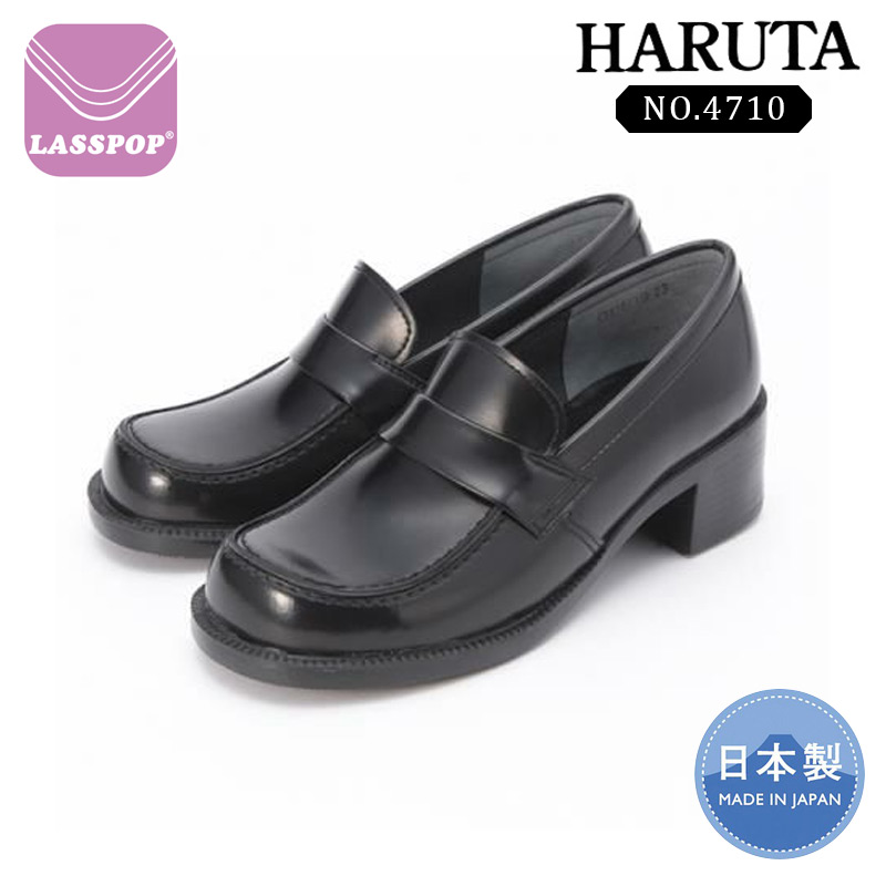 Haruta4710日本JK制服鞋英伦小皮鞋女粗跟单鞋圆头乐福鞋中跟学院 - 图2