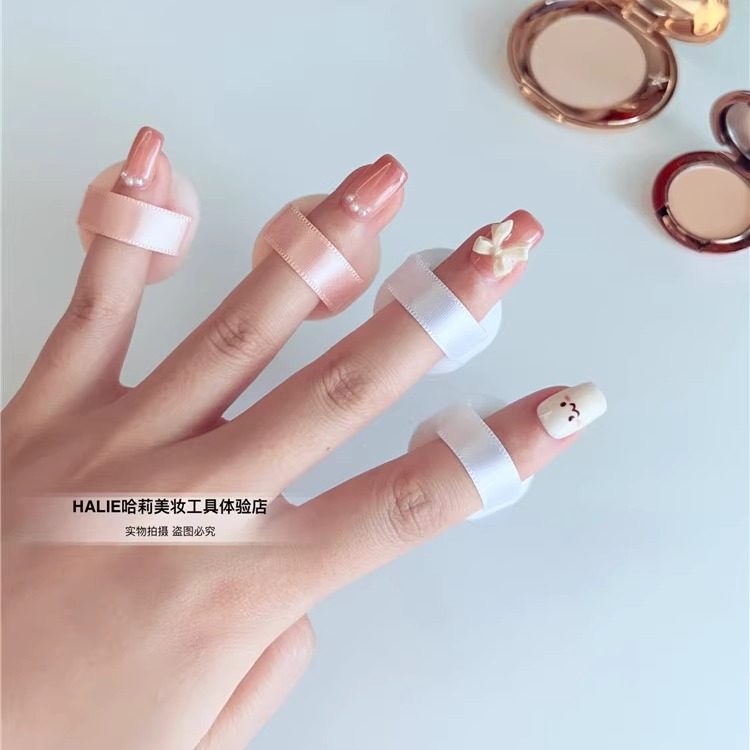 HALIE迷你植绒小粉扑CT粉饼小样粉扑补妆美妆蛋便携散粉4片盒装,淘宝优惠券,粉丝福利购,淘宝优惠卷