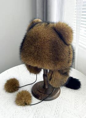 冬帽子雷锋帽通用可爱嘻哈无冬