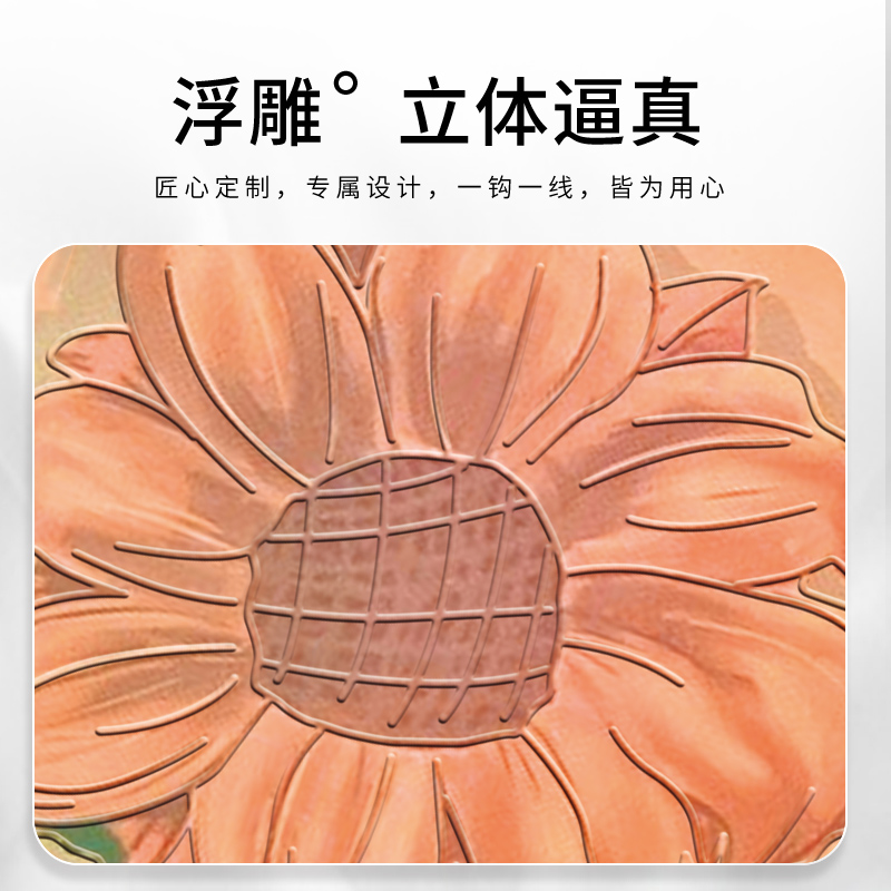 浮雕油画花适用vivo iqoo9pro手机壳ioo5por新款iqqo五vvivoi女vivi防摔ioop3p0ro iooq潮icoo男igoo7 ioo8 - 图2