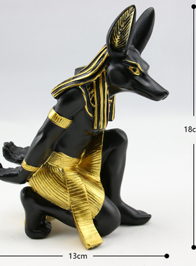 阿努比斯神猫人面狮身座古工艺品