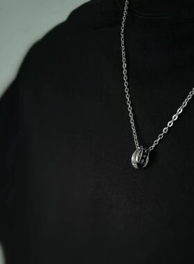 百搭男士项链钛钢不掉色好看项链