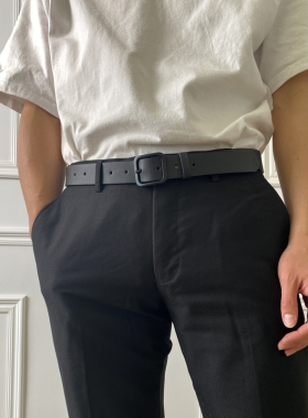 皮带男女通用黑色ins风裤腰带