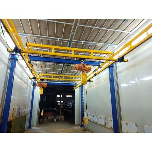 1吨小型KBK起重机轻小型滑轨行吊电动遥控自立式KBK悬挂起重机 - 图3