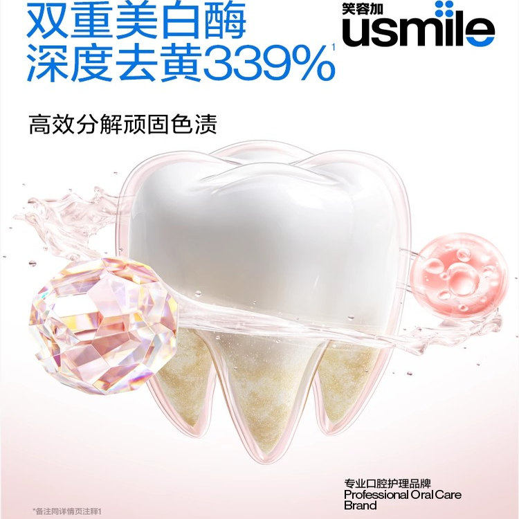 原装usmile笑容加清新香水牙膏美白清新口气男女成人牙齿去黄去渍,淘宝优惠券,粉丝福利购,淘宝优惠卷