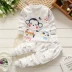 Bộ đồ lót trẻ em mỏng phần mùa xuân và mùa thu quần áo pyjama cotton quần áo trẻ em nữ mùa hè - Quần áo lót áo lót trẻ em Quần áo lót