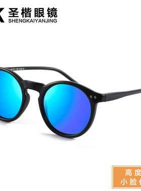 墨镜复古风超轻小框高度数太阳镜