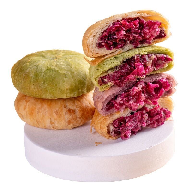 鲜花饼云南特色玫瑰花抹茶紫薯早餐休闲糕点心小吃过年小零食年货,淘宝优惠券,粉丝福利购,淘宝优惠卷