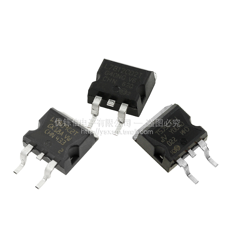 优铄信 贴片TO-263L7805780978127815CD2TC2T稳压管5V12VTO-D2PAK - 图0