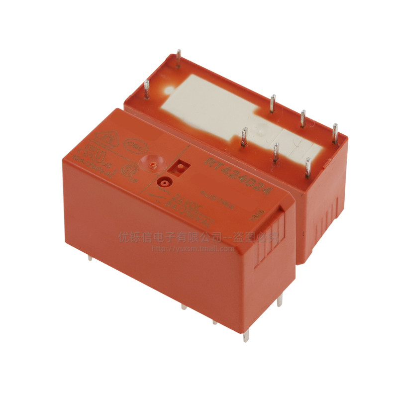 继电器RT424024 RT424005 RT424012 5V 12V 24V 8脚 8A DC24V_虎窝淘