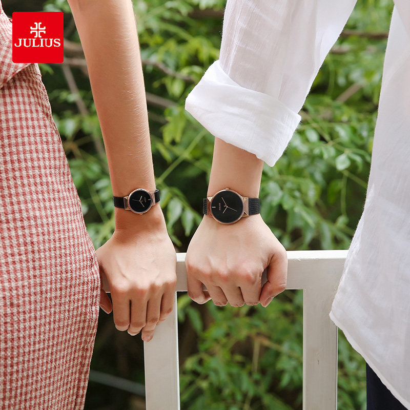 聚利时正品ins风法国小众男一对表 julius聚利时盈硕日韩腕表