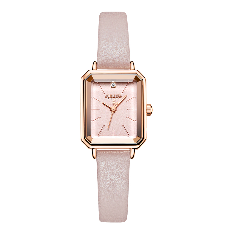 聚利时女轻奢小众简约气质感小方表 julius聚利时盈硕日韩腕表
