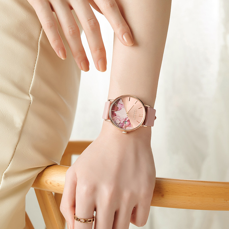 聚利时大表盘日历潮流小众石英表 julius聚利时盈硕日韩腕表