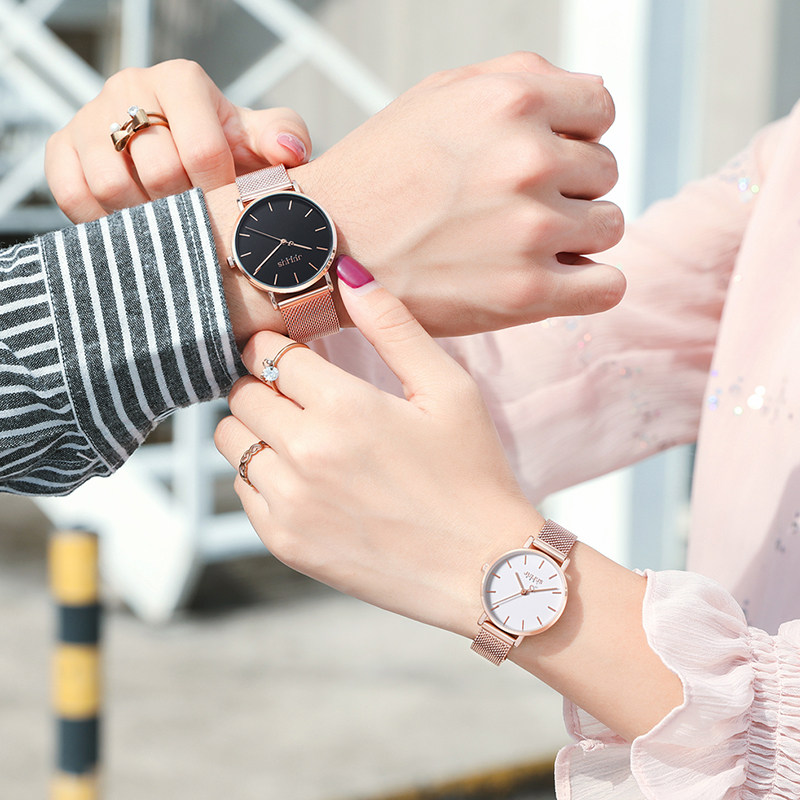 聚利时ins风情侣学生简约dw对表 julius聚利时盈硕日韩腕表