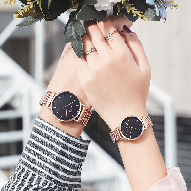 聚利时ins风情侣学生简约dw对表 julius聚利时盈硕日韩腕表