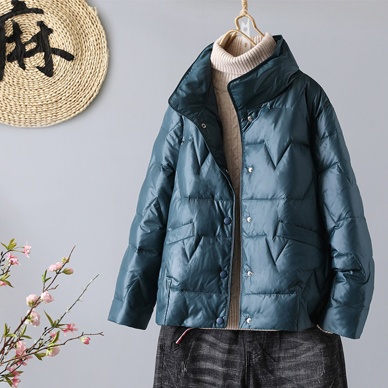 2023年文艺范冬季女士棉衣宽松短款轻薄时尚保暖棉服外套立领棉袄,淘宝优惠券,粉丝福利购,淘宝优惠卷