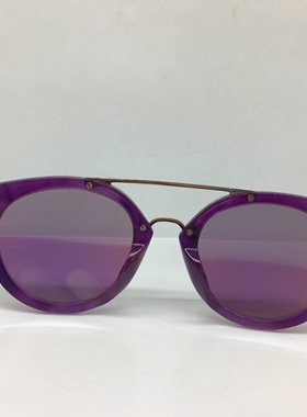 E8461S EJE Optico Sistema 紫色桃形框太阳镜彩膜墨镜金色镜腿