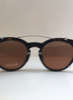 mike nuosl M327玳瑁色板材框眼镜夹片偏光太阳镜墨镜英伦风复古