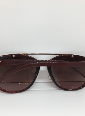 elagance 棕紫色板材框双梁太阳镜墨镜