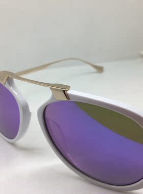EJE Optico Sistema J2035/S手工白色板材太阳镜飞行员款墨镜
