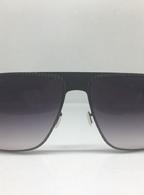 idesign磨砂黑色飞行员款无螺丝超薄合金太阳镜墨镜男女通用大框