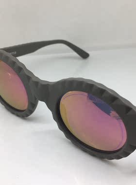 80年代Anderne When I come around   灰色板材圆框眼镜太阳镜