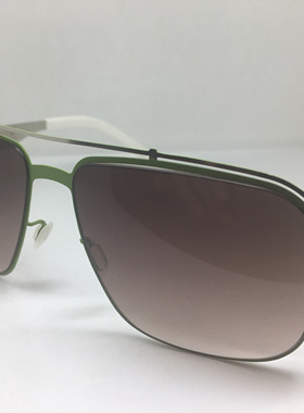 AC BERLIN绿色超薄合金飞行员款太阳眼镜架男女通用墨镜无螺丝