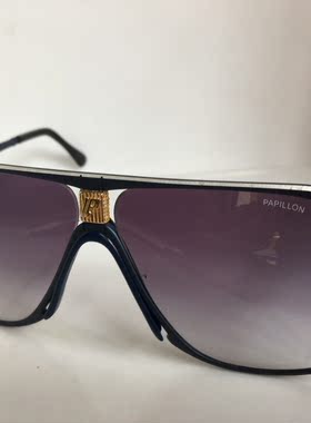 八十年PAPILLON ESCAPE Mod9062磨砂蓝框飞行员太阳镜墨镜意大利