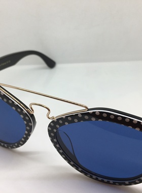 E8480S EJE Optico Sistema 手工板材框白色波点太阳镜墨镜瑕疵品