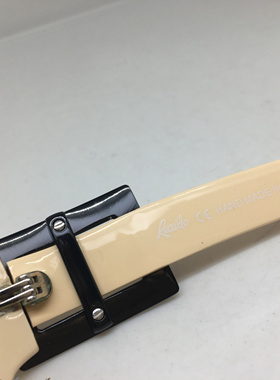 recailv r3511象牙白色板材框太阳眼镜墨镜个性