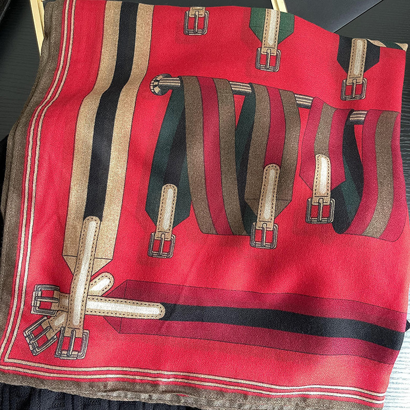 四季围巾女春秋彩色百搭红色印花棉麻披肩纱巾防晒旅行妈妈长丝巾,淘宝优惠券,粉丝福利购,淘宝优惠卷