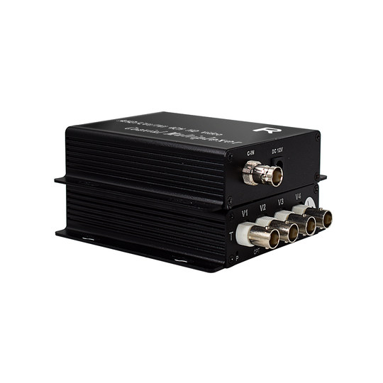 Chuangxin CVI coaxial de alta definición multiplexor de 4 vías Dahua superposición de vídeo multicanal 1 minuto 4 expansor