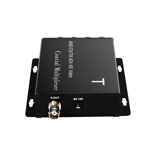 Chuangxin CVI coaxial de alta definición multiplexor de 4 vías Dahua superposición de vídeo multicanal 1 minuto 4 expansor