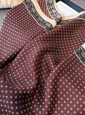 2026新款老钱风小方巾丝巾女系脖领巾高级感腰间围巾春秋腰带装饰