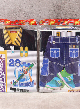 包邮纸质男女衬衫裤子仿真家用寺