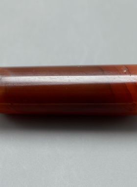 老红玛瑙管宋代辽金时期中古珠宝梯形挂坠老珠子古董收藏精品包邮