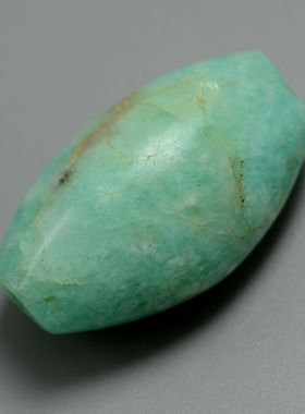 高古天河石珠北方文化期龟背项饰吊坠勒子古珠精品包老放漏老珠子