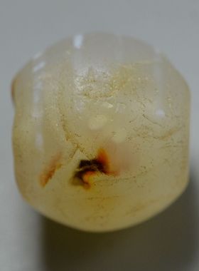 千年镶蚀老玛瑙珠平头四线古珠玉髓老珠古董收藏配珠真品包老开门