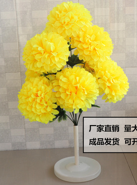 清明节仿真祭祀绢花仿真万寿菊花