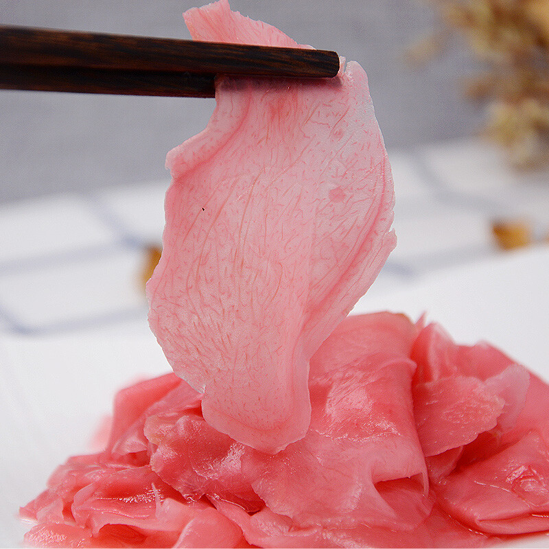姜老大寿司红姜片甘酢姜片日式料理材料酸甜泡姜嫩姜1500g商用 - 图0