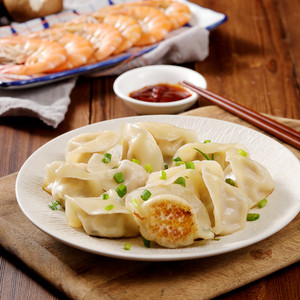 海霸王虾皇饺速冻手工虾仁水饺速食早餐蒸饺子点心