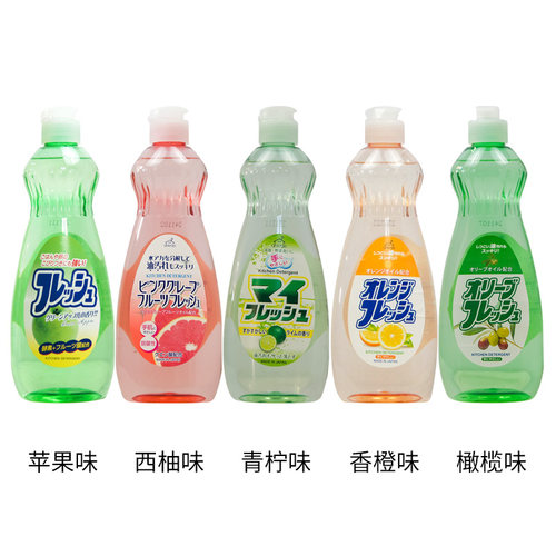 日本进口火箭石碱AWAS果味洗洁精清洁剂厨房餐具祛油600ml - 图2