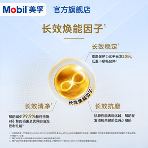 官方旗舰Mobil美孚1号经典表现金美孚0W-20 4L+1L 先进全合成机油