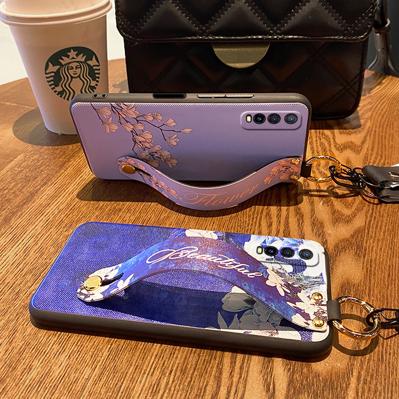 索风旗舰店适用于vivoiqoou1手机壳中国风步步高vivo iqoo u1保护硅胶套iqoou1全包vivou1防摔花纹腕带V2023A软壳男女款2