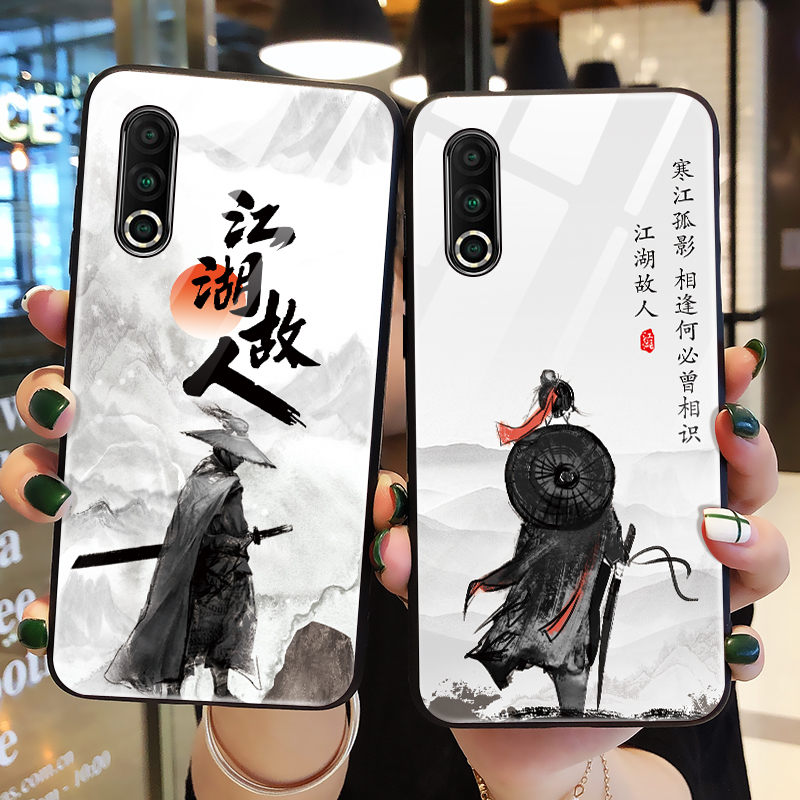索风旗舰店寒江孤影魅族16s手机壳玻璃魅族16splus保护硅胶套魅蓝16x全包边M971Q防摔16xs外壳s16硬软壳M973Q男女款网红0