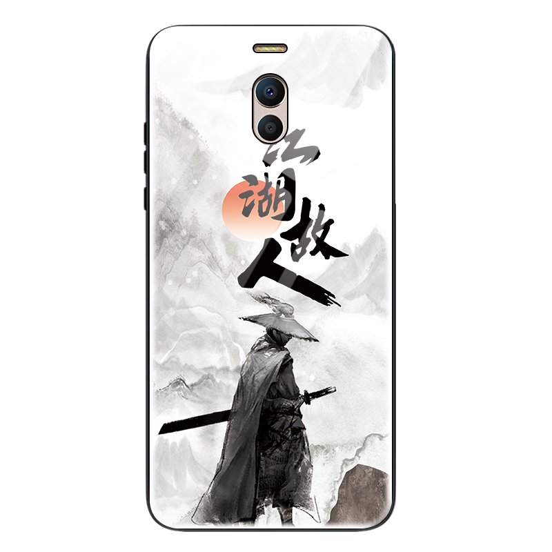 索风旗舰店武侠适用于魅族魅蓝note6手机壳方形玻璃魅蓝note5硅胶套防摔外壳3