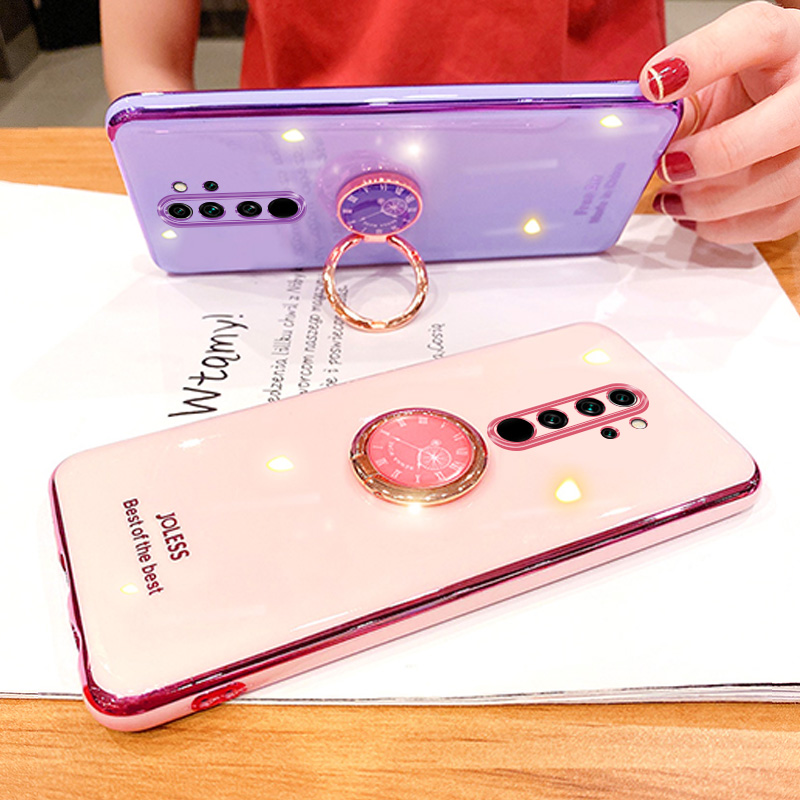 索风旗舰店适用于小米红米note8手机壳note8pro保护硅胶套note7全包防摔note7pro电镀软壳neto少女粉Redmi男por创意支架2