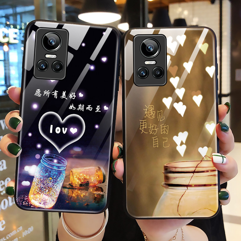 真我gtneo3玻璃保护全包oppo手机壳 索风手机保护套/壳