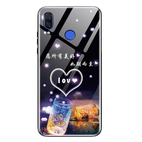 适用于华为nova3手机壳玻璃nova3i保护硅胶套nova3e全包nove防摔软壳可爱猪ANE一AL10女note新款PAR外壳ine男 - 图2